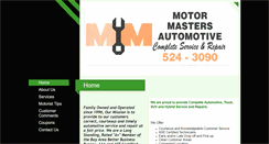 Desktop Screenshot of motormastersautomotive.com